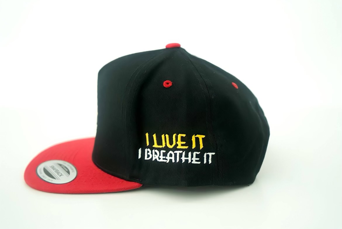 Black/ Red Brim Snapback - Image 3