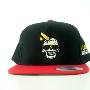Black/ Red Brim Snapback
